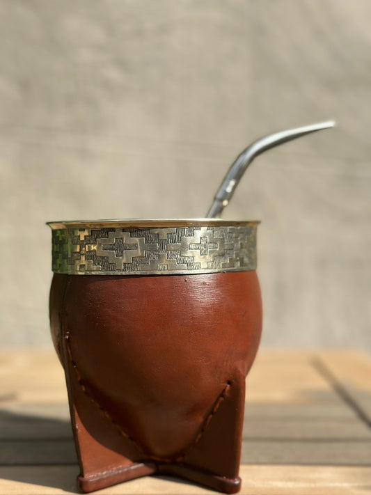 Mate gourd with bombilla